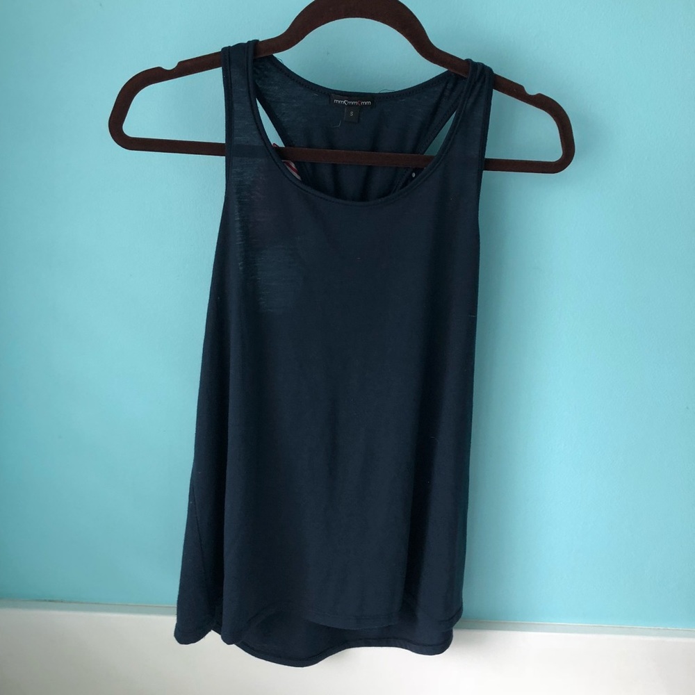 Small blue (with red/white/blue bow in back) dress